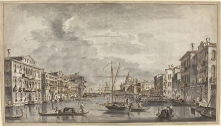 Canal Grande blickar mot salut och dogana