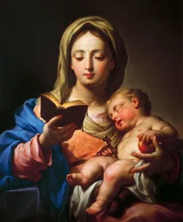 Madonna med barn (olja på duk)