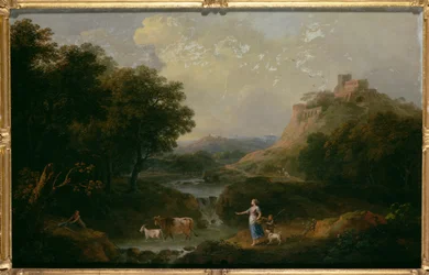 Landskap med figurer