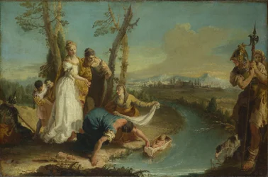 Fyndet av Moses, efter 1740