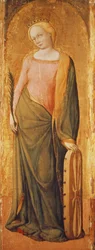 St. Katarina av Alexandria, 1400-talet (tempera på panel)
