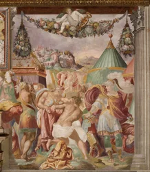Straffet för den förrädiska skolmästaren i Falerii, ca. 1544