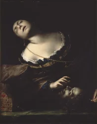 Herodias med baptistens huvud, 1633-35