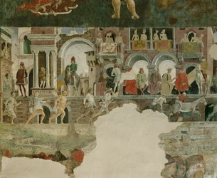 Månadernas sal: April (fresco)