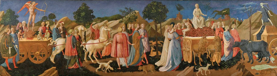Kärlekens, kyskhetens och dödens triumfer, cirka 1450