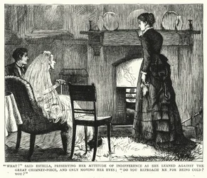 Illustration för stora förväntningar av Charles Dickens (gravyr)