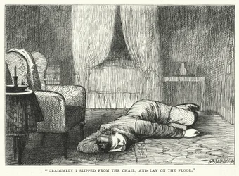 Illustration för stora förväntningar av Charles Dickens (gravyr)