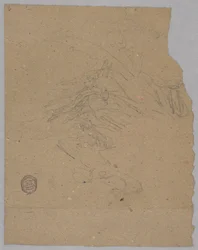 Skiss av himmelska figurer