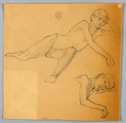 Studier av naken figur