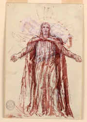 Study for Christ, Chancel of St. Bartholomew, New York