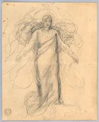 Study for Christ, Chancel of St. Bartholomew, New York