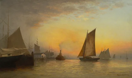 New Yorks hamn, N.Y., 1880