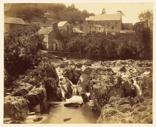 Vid Pont y Pair, Betws-y-Coed, norra Wales