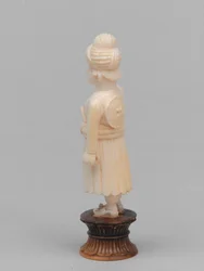 Svart bonde, schackpjäs, Indien, omkring 1820