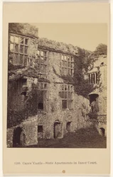 Carew Castle - statsrum på den inre gården