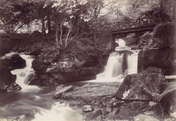 Glen Lun. Den rustika bron, 1870-talet.