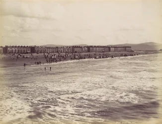 Rhyl, från havet, 1870-talet.