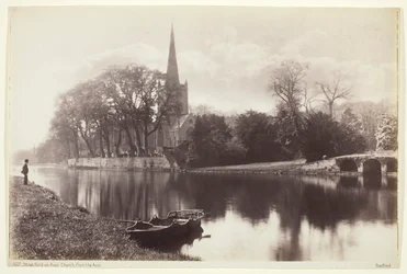 Stratford-on-Avon, Church from the Avon, 186094.