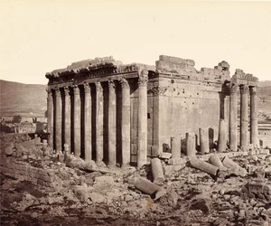 Jupitertemplet i Baalbek, från nordväst