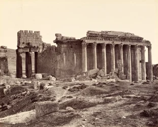 Jupitertemplet, från nordost, Baalbek