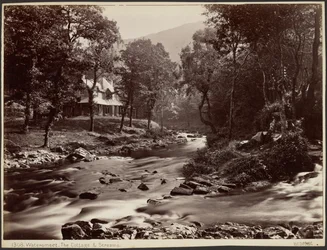 Watersmeet, stugan och bäckarna