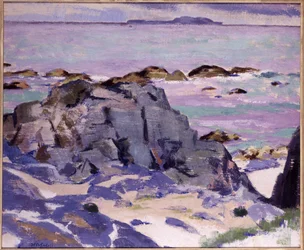 Lunga från ovan Mermaids, Iona (olja på duk)