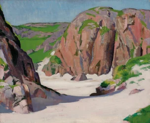 Port Bhan, Iona, ca 1922 (olja på duk)