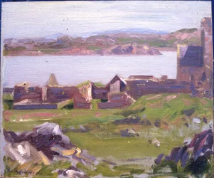 The Ruins of Iona Abbey (olja på duk)