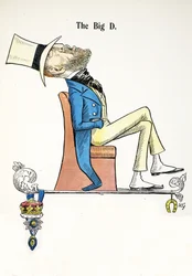 The Big D, illustration från The Struwwelpeter Alphabet, vers av Harold Begbie (1871–1929)