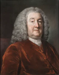 Porträtt av Sir Edward Hulse, 1st Baronet, 1757 (pastellfärgad på papper)