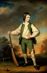 The Young Cricketer - Porträtt av Lewis Cage, 1768