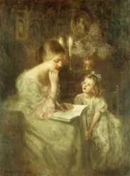 Storytime (olja på duk)
