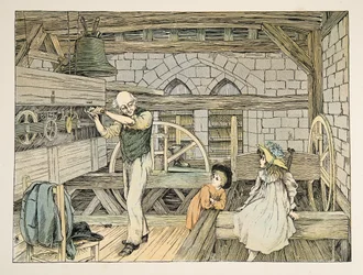 The Clockwinder, från Four and Twenty Toilers, publ. 1900 (färglitografi)