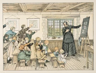 The Dame, från Four and Twenty Toilers, publ. 1900 (färglitografi)