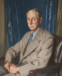 Cuthbert Leicester Warren (olja på duk)