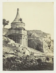 Absaloms grav, Jerusalem, 1857.