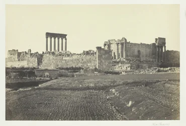 Baalbec, från söder, 1857.