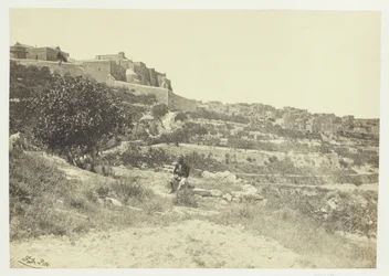 Betlehem, med Födelsekyrkan, 1857.