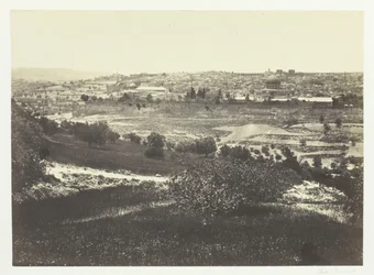Jerusalem, från Oljeberget, nr 1, 1857.