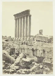 De stora pelarna i Baalbec, 1857.