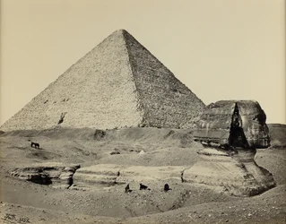 Den stora pyramiden och den stora sfinxen, Egypten