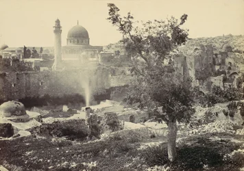 Moskén i Omar, Jerusalem, 1857.