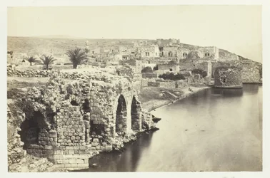 Staden och sjön Tiberias, från söder, 1857.