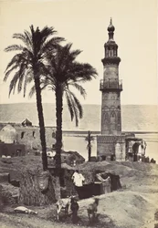 Utsikt vid Girgeh, 1857.
