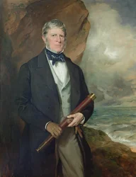 Porträtt av amiral Meynell (olja på duk)