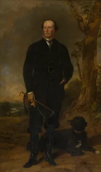Porträtt av Orlando George Charles, 3:e earl av Bradford (1819-1898), ca 1839-78 (olja på duk)