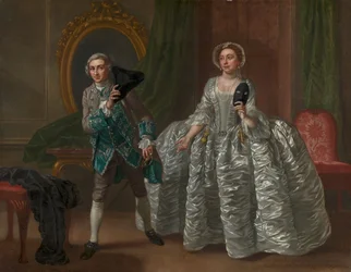 David Garrick och Mrs Pritchard i Benjamin Hoadleys "The Suspicious Husband"
