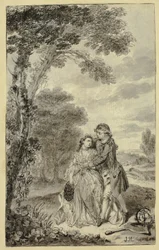 Illustration till Roderick Random, av Tobias Smollett