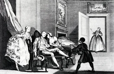 Att stjäla en kyss, ca 1743