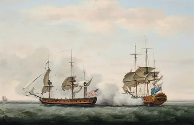 Ostindiska kompaniets fartyg Bridgewater försvarade framgångsrikt sin last från en attack av den amerikanske kaparen Hampden på väg från St. Helena till England den 8 mars 1779